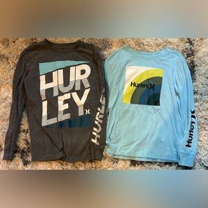 2 Hurley long sleeve Tees and one Hurley Hoodie.